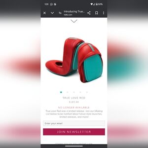 Tieks Love Red NIB 8